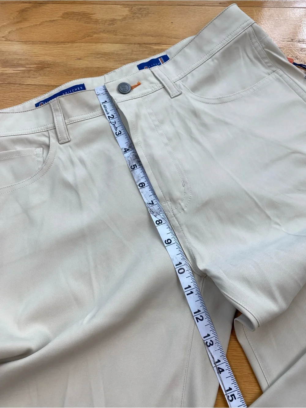 NWT Stitch's Britches Heston Five Pocket Performance Golf Pants Oyster 32x32